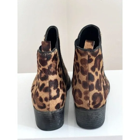 Marc Fisher‎ Mlyalely Genuine Calf Hair pointy toe block heel Bootie size 6 - Picture 4 of 12